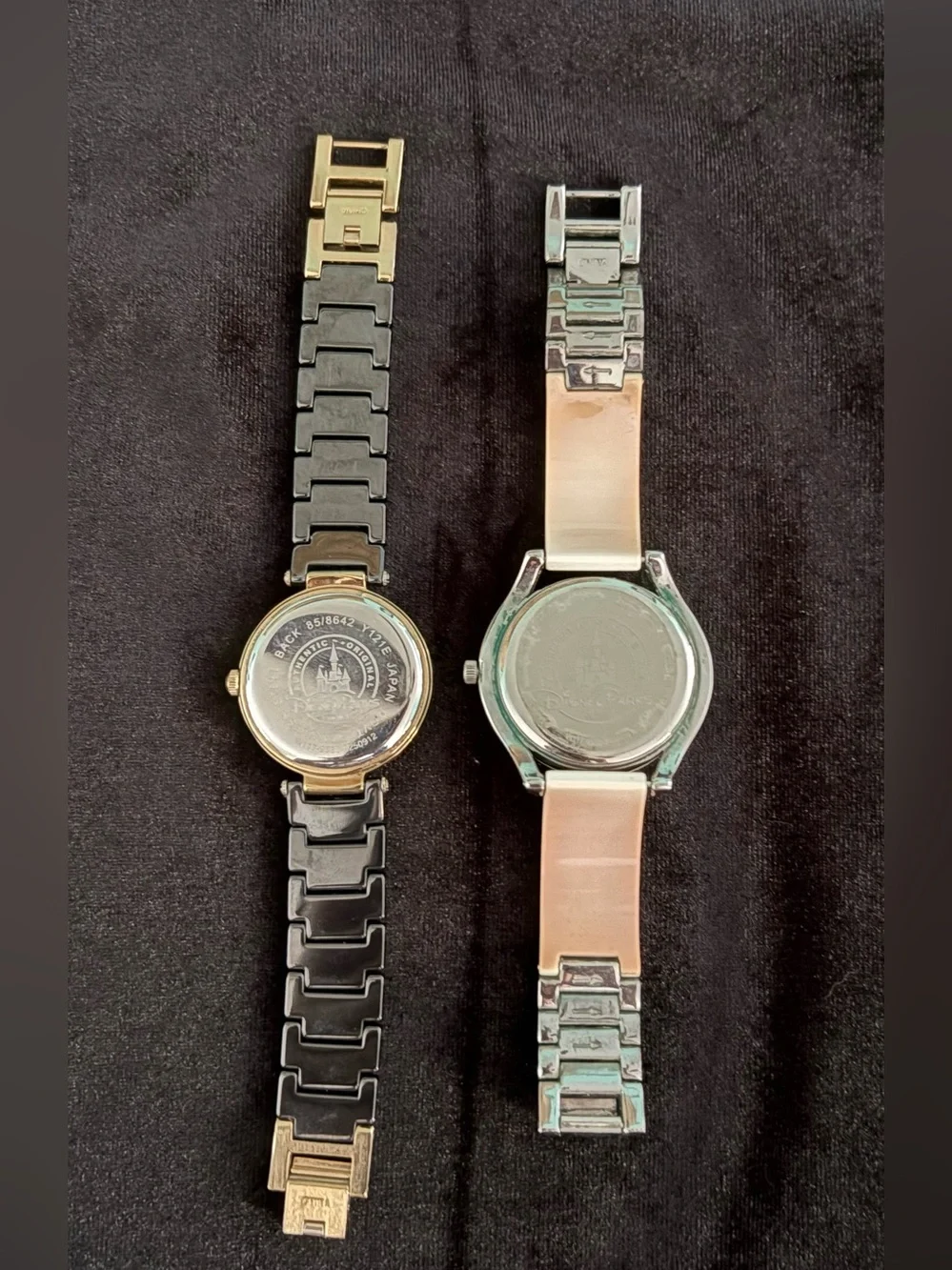 Pair Disney Watches - Wish Watch & Retro Black Gold Watch Special Edition
